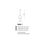 Single pendant lamps - Azzardo GULIA 1 CHROM 1xGU10 Pendant Chrome AZ0641 - product 2