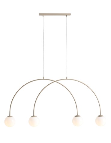 Aldex Lampa Wisząca UNA 4 BEIGE S 4 x max 10W LED (1116L17_S)