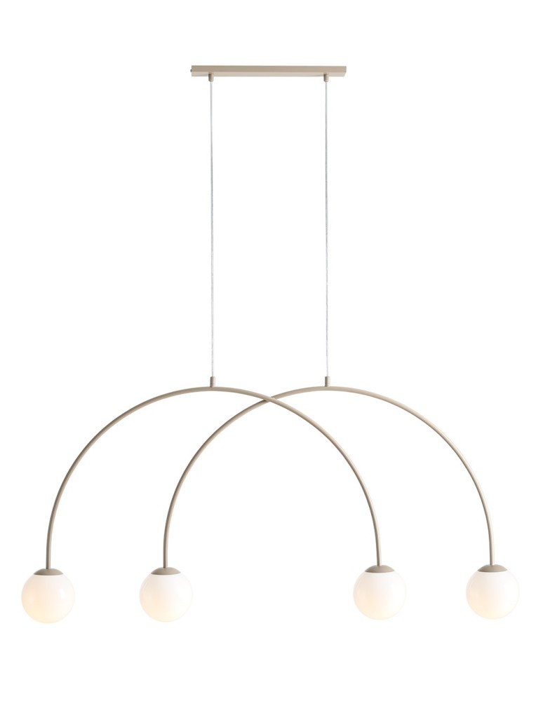 Aldex Lampa Wisząca UNA 4 BEIGE S 4 x max 10W LED (1116L17_S)