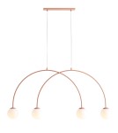 Aldex Lampa Wisząca UNA 4 CORAL S 4 x max 10W LED (1116L11_S)