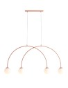 Aldex Lampa Wisząca UNA 4 CORAL S 4 x max 10W LED (1116L11_S)