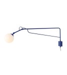 Aldex Kinkiet SOHO GLASS DUŻY COBALT 1 x max 10W LED (1105C25_D)