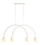 Aldex Lampa Wisząca UNA 4 CREAM S 4 x max 10W LED (1116L9_S)