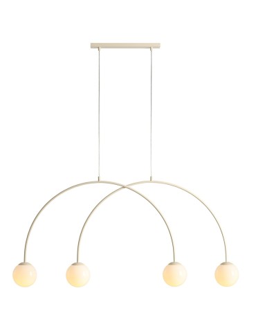 Aldex Lampa Wisząca UNA 4 CREAM S 4 x max 10W LED (1116L9_S)