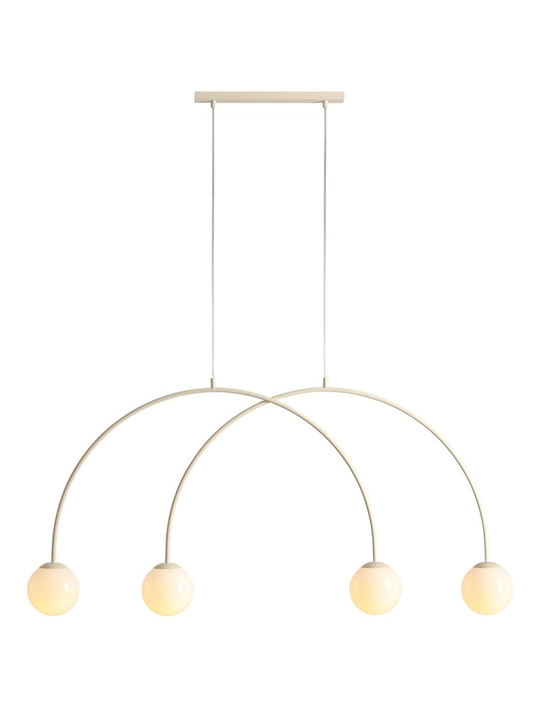 Aldex Lampa Wisząca UNA 4 CREAM S 4 x max 10W LED (1116L9_S)