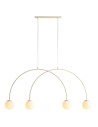 Aldex Lampa Wisząca UNA 4 CREAM S 4 x max 10W LED (1116L9_S)