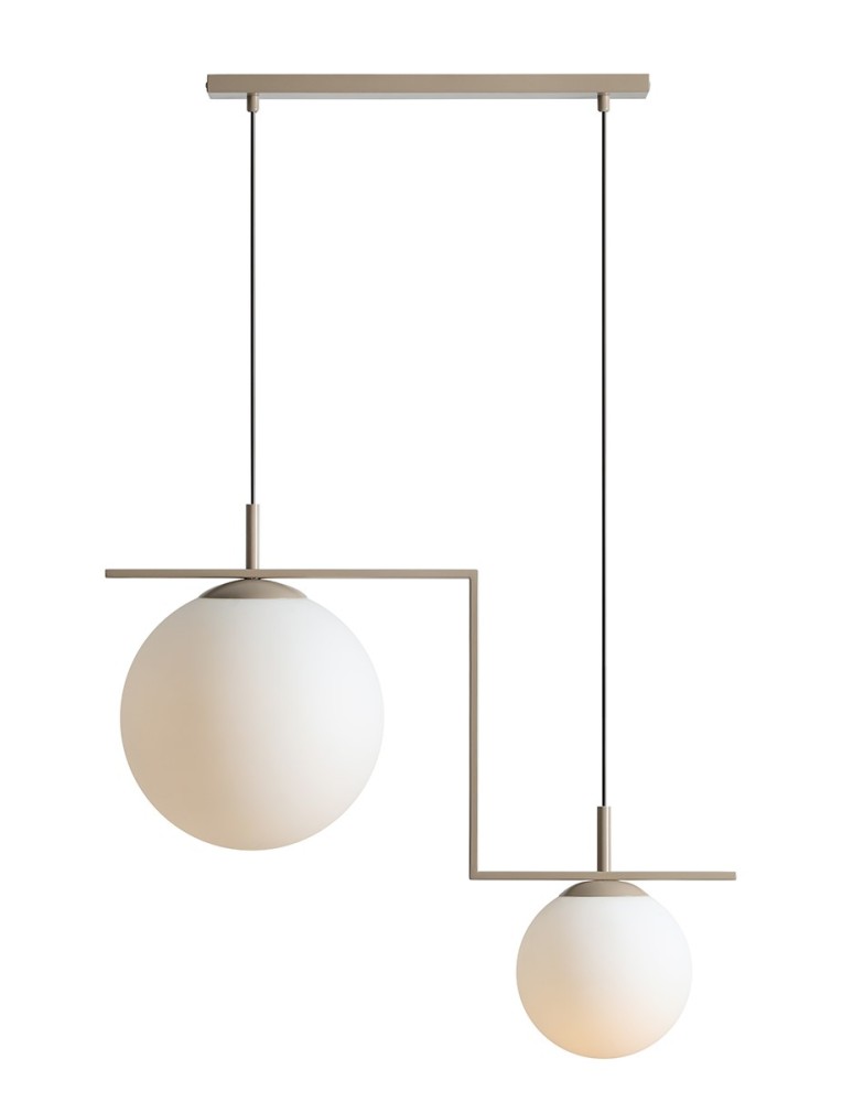 Aldex Lampa Wisząca ZAC 2 BEIGE MATTE 2 x max 15W LED (1038H17_2)