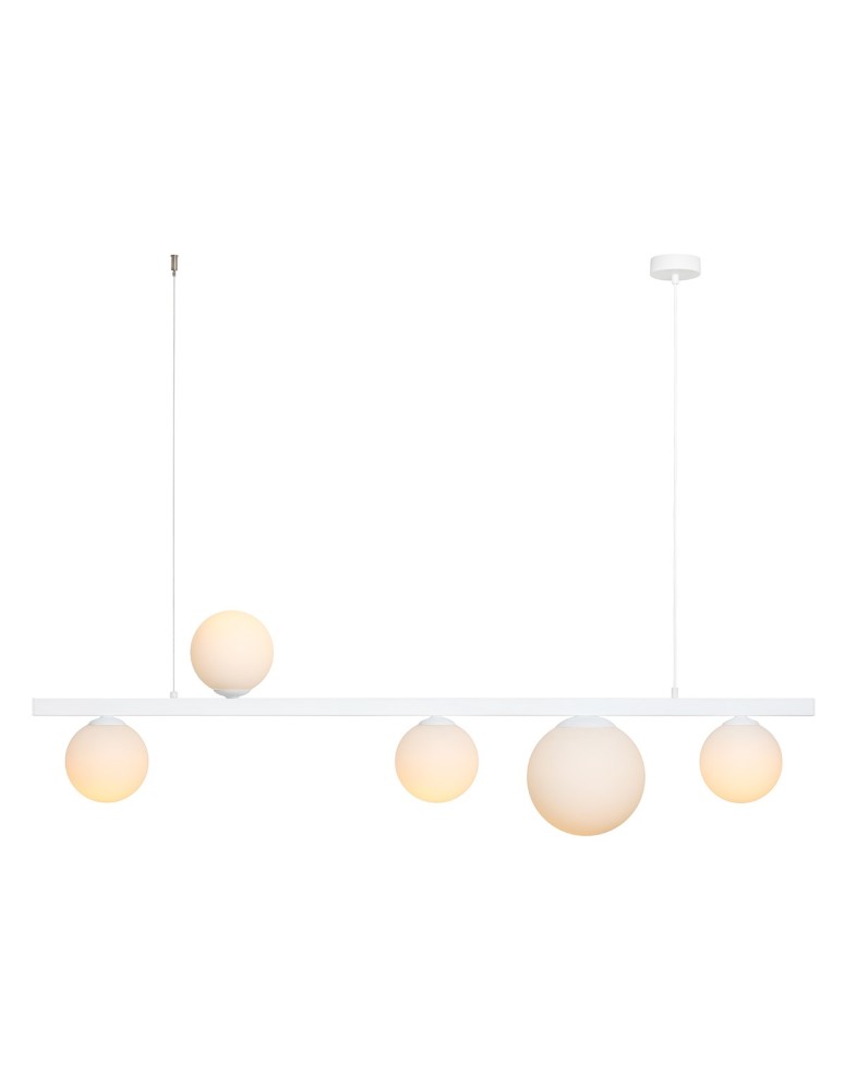 Aldex Lampa Wisząca GARDA 5 WHITE 4 x max 10W LED / 1 x max 15W LED (1099F)