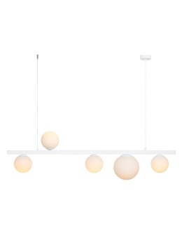 Aldex Lampa Wisząca GARDA 5 WHITE 4 x max 10W LED / 1 x max 15W LED (1099F)