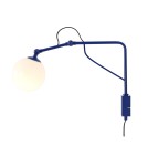 Aldex Kinkiet SOHO GLASS MAŁY COBALT 1 x max 10W LED (1105C25_M)