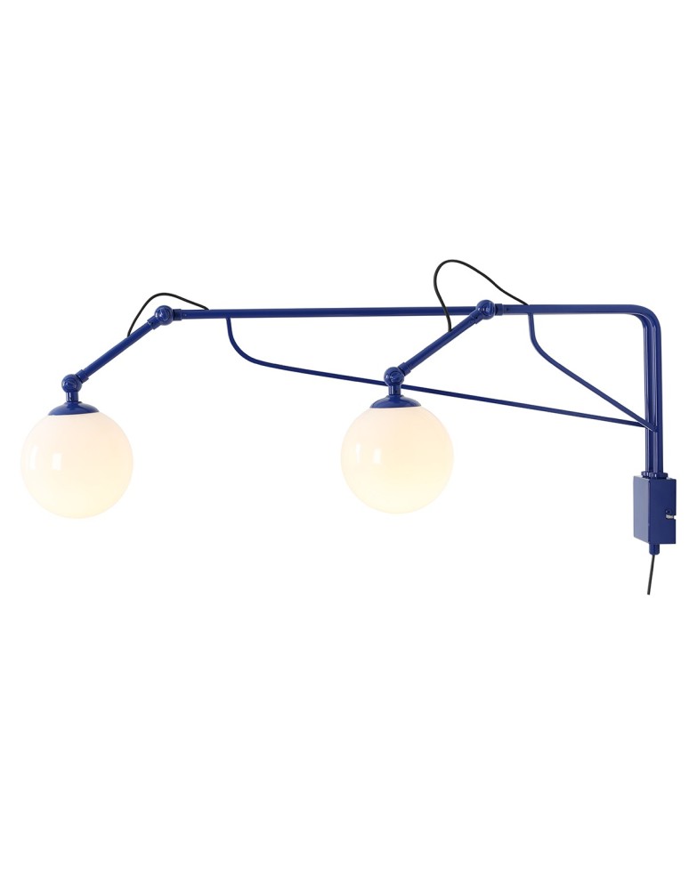 Aldex Kinkiet SOHO GLASS 2 COBALT 2 x max 10W LED (1105D25)