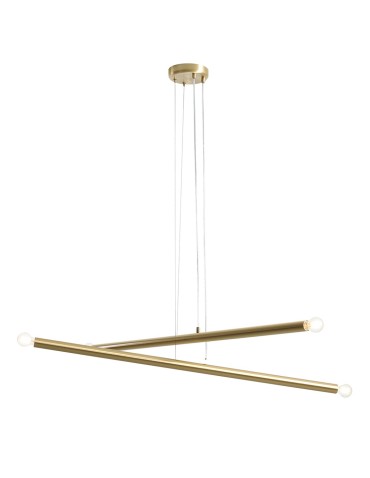 Aldex Lampa Wisząca TUBO 4 BRASS 4 x max 10W LED (1072L40)