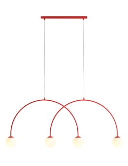 Aldex Lampa Wisząca UNA 4 RED CHILLI L 4 x max 10W LED (1116L19_L)