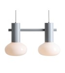 Aldex Lampa Wisząca FLO 2 GREY S(żarówki w zestawie) 2 x max 10W LED (7000H22_S)