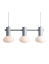Aldex Lampa Wisząca FLO 3 GREY S(żarówki w zestawie) 3 x max 10W LED (7000E22_S)