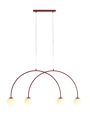 Aldex Lampa Wisząca UNA 4 RED WINE S 4 x max 10W LED (1116L15_S)