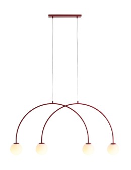 Aldex Lampa Wisząca UNA 4 RED WINE S 4 x max 10W LED (1116L15_S)