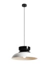 Aldex Lampa Wisząca ALDO DARK WHITE GLOSS + BLACK GLOSS (47+ 23+ wood) 1 x max 15W LED (1152G2_3_C)
