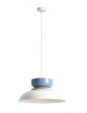 Aldex Lampa Wisząca ALDO LIGHT WHITE GLOSS + DUSTY BLUE (47+ 23+ wood) 1 x max 15W LED (1152G2_16_J)