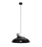 Aldex Lampa Wisząca ALDO DARK BLACK GLOSS + WHITE GLOSS (47+ 23+ wood) 1 x max 15W LED (1152G3_2_C)