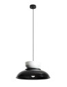 Aldex Lampa Wisząca ALDO DARK BLACK GLOSS + WHITE GLOSS (47+ 23+ wood) 1 x max 15W LED (1152G3_2_C)