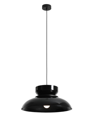 Aldex Lampa Wisząca ALDO DARK BLACK GLOSS (47+ 23+ wood) 1 x max 15W LED (1152G3_3_C)