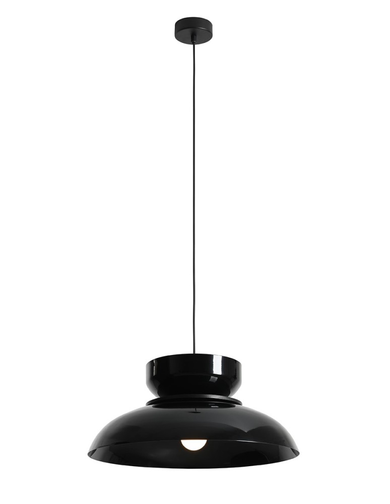 Aldex Lampa Wisząca ALDO DARK BLACK GLOSS (47+ 23+ wood) 1 x max 15W LED (1152G3_3_C)