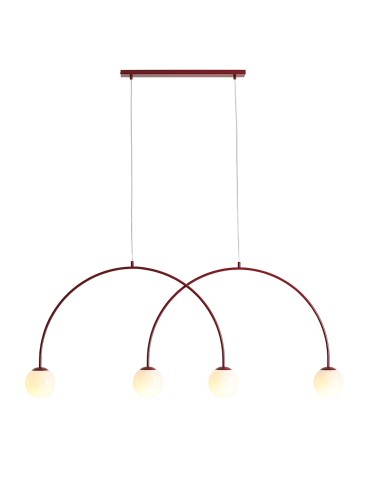 Aldex Lampa Wisząca UNA 4 RED WINE L 4 x max 10W LED (1116L15_L)