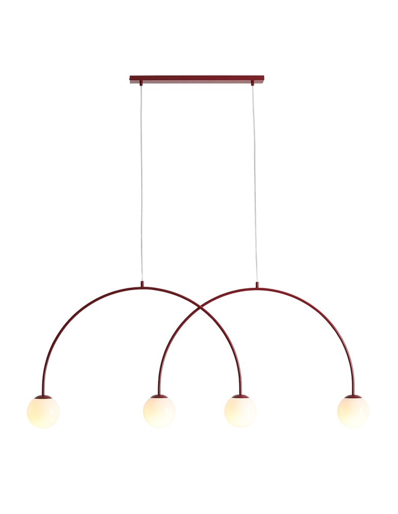 Aldex Lampa Wisząca UNA 4 RED WINE L 4 x max 10W LED (1116L15_L)