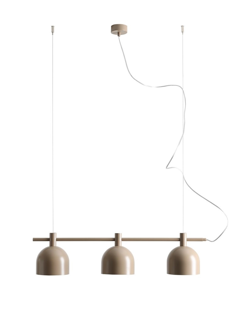 Aldex Lampa Wisząca BERYL 3 BEIGE 3 x max 15W LED (976E_17)