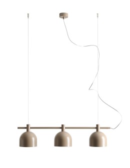 Aldex Lampa Wisząca BERYL 3 BEIGE 3 x max 15W LED (976E_17)