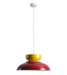 Aldex Lampa Wisząca ALDO LIGHT RED WINE + MUSTARD (47+ 23+ wood) 1 x max 15W LED (1152G15_14_J)