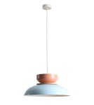 Aldex Lampa Wisząca ALDO LIGHT BABY BLUE + CORAL (47+ 23+ wood) 1 x max 15W LED (1152G29_11_J)