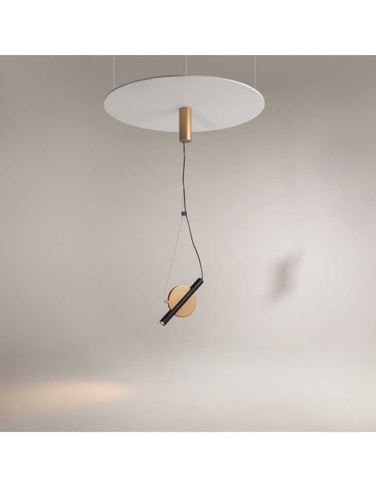Single pendant lamps - Maytoni Enigma Pendant Adjustable LED 5W 350lm 3000K Brass MOD150PL-L5BS3K - product kolory-swiatla.pl 2