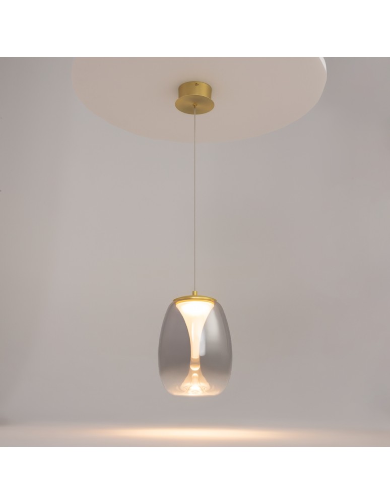 Single pendant lamps - Maytoni Splash Modern LED Pendant Lamp 7W 280lm 3000K Gold MOD282PL-L8G3K. - product kolory-swiatla.pl 2