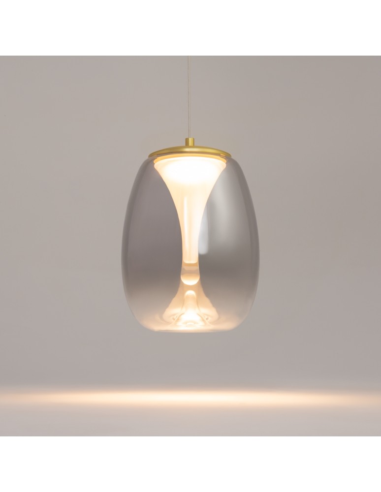 Lampy wiszące pojedyncze - Maytoni Splash Lampa Wisząca Nowoczesna LED 7W 280lm 3000K Złoty MOD282PL-L8G3K - produkt kolory-swiatla.pl 3