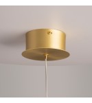 Lampy wiszące pojedyncze - Maytoni Splash Lampa Wisząca Nowoczesna LED 7W 280lm 3000K Złoty MOD282PL-L8G3K - produkt 6