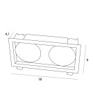 Maxlight H190.05 Spilio, do skompletowania z modułem HM190 i zasilaczem HT190 Wpuszczana biały