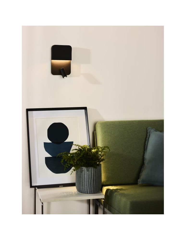 Reading wall lamps - Lucide BOXER Wall mounted LED black 79200/08/30 - product kolory-swiatla.pl 11