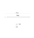 Maxlight M0051Z Magnetic Linia płaska 72cm Zigbee Lampa Systemu Magnetic czarny
