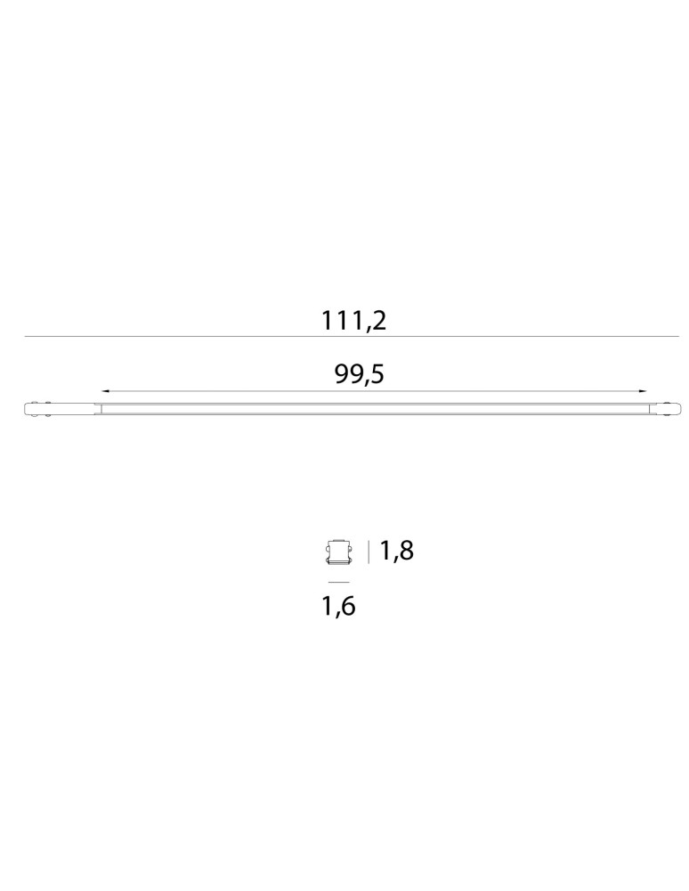 Maxlight M0052Z Magnetic Linia płaska 111cm Zigbee Lampa Systemu Magnetic czarny