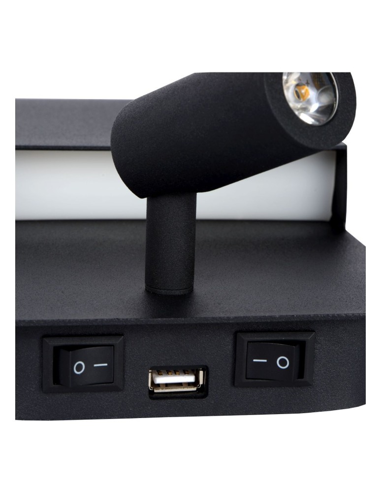Reading wall lamps - Lucide BOXER Wall mounted LED black 79200/08/30 - product kolory-swiatla.pl 14