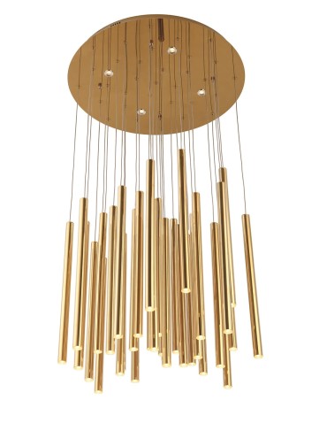 Maxlight P0242D Organic Lampa Wisząca złoty