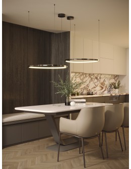 Maxlight P0662D Cayenne 80cm Lampa Wisząca czarny szczotkowany - product 2