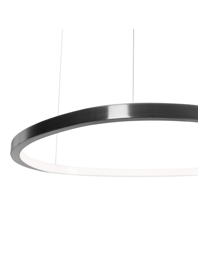 Maxlight P0662D Cayenne 80cm Lampa Wisząca czarny szczotkowany