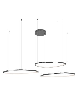 Maxlight P0663D Cayenne 3 Lampa Wisząca czarny szczotkowany