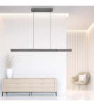Lampy wiszące nad biurko - Paul Neuhaus Pure-Moto-Rise Wisząca Z Regulacją Wysokości, Szerokości I Barwy Światła Pilotem Ciemny Szary 2545-15 - produkt 7
