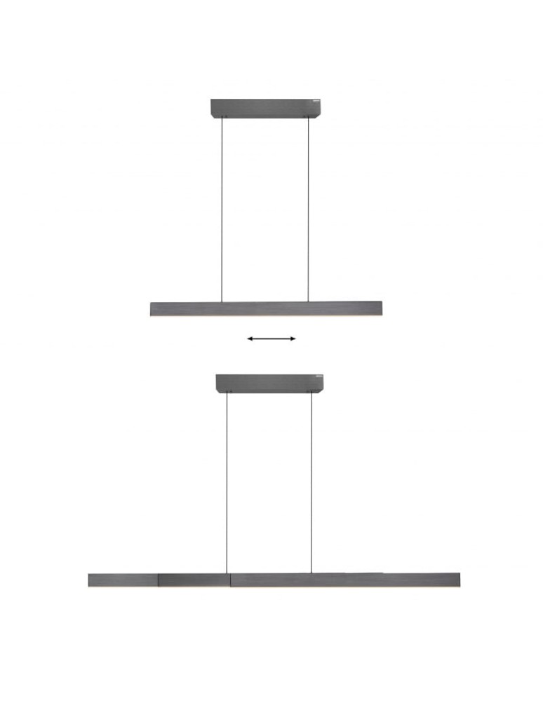 Pendant lamps over desk - Paul Neuhaus Pure-Moto-Rise Pendant with Adjustable Height, Width, and Color of Light by Remote Control Dark Gray 2545-15 - product kolory-swiatla.pl 10