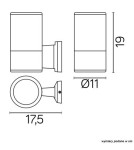 SU-MA Adela 7002 AL Wall lamp.