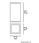 SU-MA Adela sufitowa E27, 1x60W, 230V 8003 AL